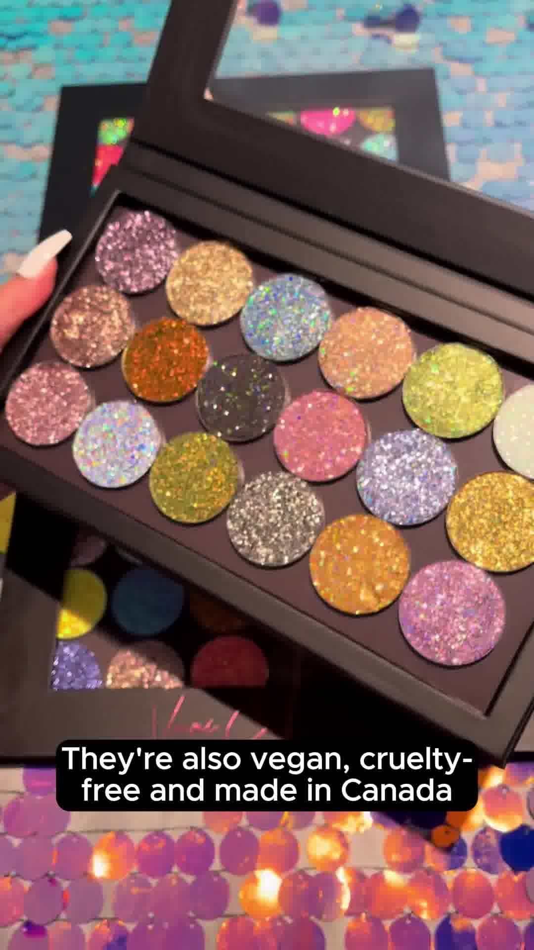Highly Pigmented, Easy to Use Glitter Makeup