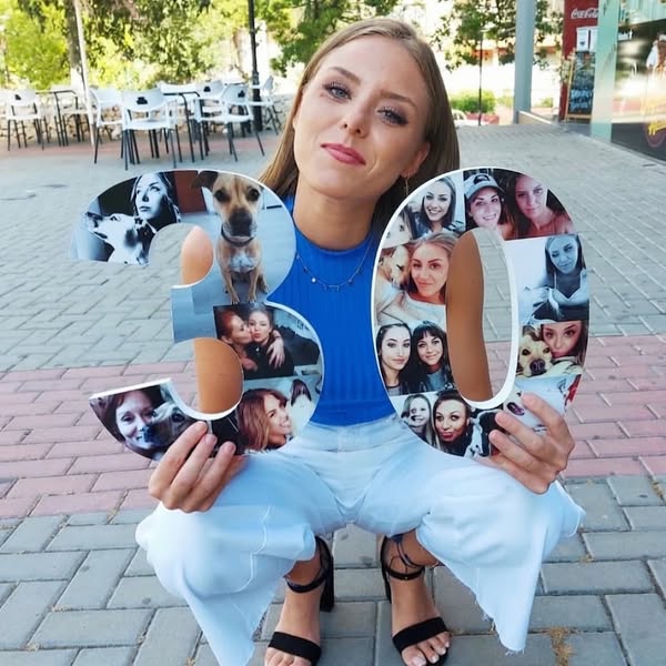 Números com fotos para aniversários