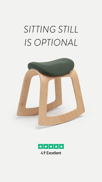 Desk chair for people who can’t sit still
