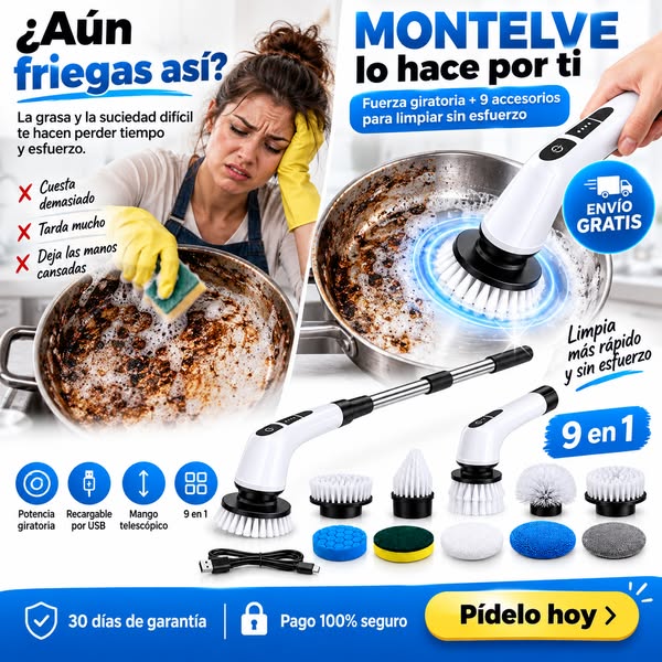 Deja de frotar. Empieza a limpiar mejor.