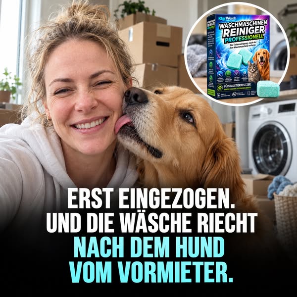 Hundegeruch raus aus der Waschmaschine