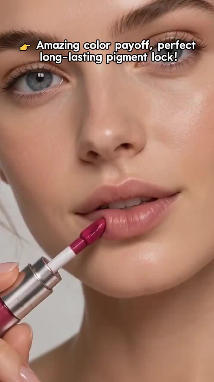 2-in-1 Dual-Ended Lipstick and Lip Gloss Set