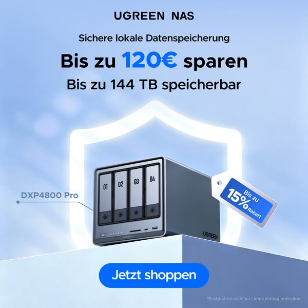 Jetzt 15% Rabatt: UGREEN NAS