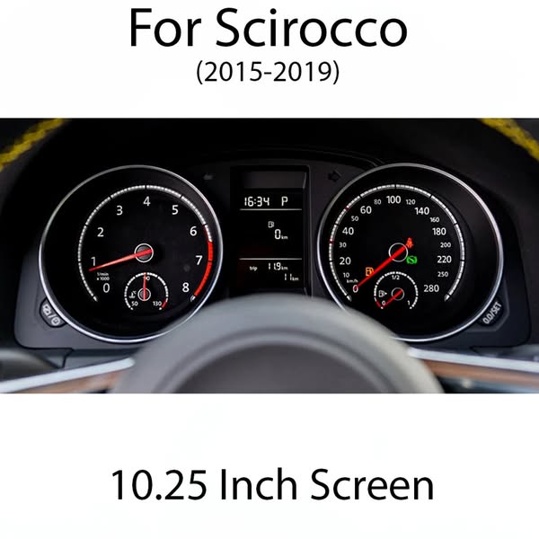 Digital Dash LCD Instrument Cluster Upgrade - Volkswagen Golf MK6/MK7, Passat, Jetta