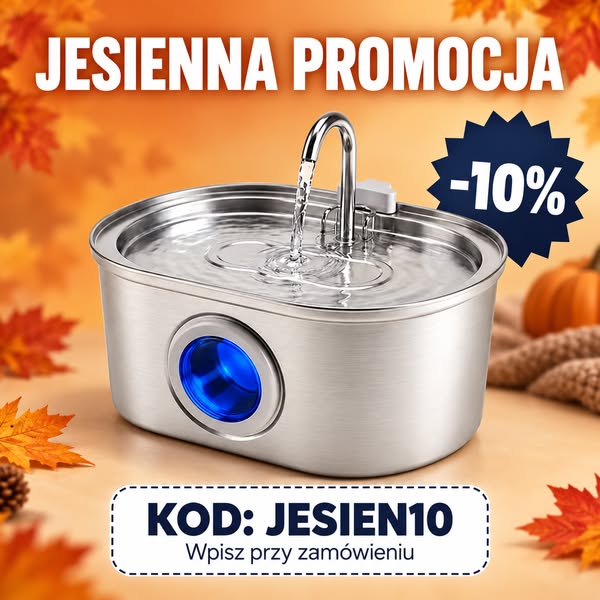 10% z kodem JESIEN10 Twój kot zasługuje na lepszą wodę