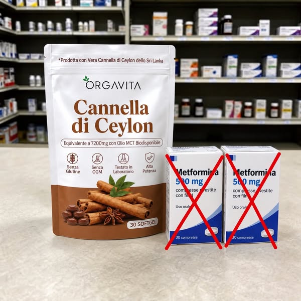 Cannella di Ceylon equivalente a 7200mg con olio MCT