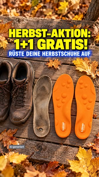 1+1 Gratis für Herbstschuhe