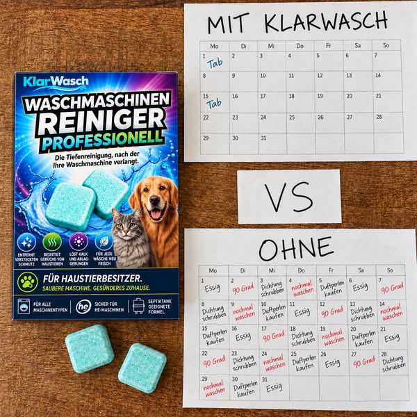 Hundegeruch raus aus der Waschmaschine