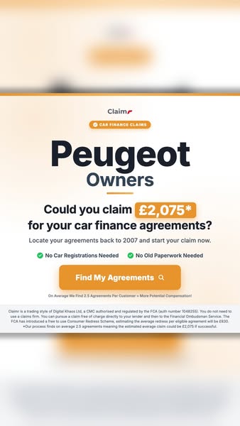 Was Your Peugeot Finance Mis-Sold? Check Now