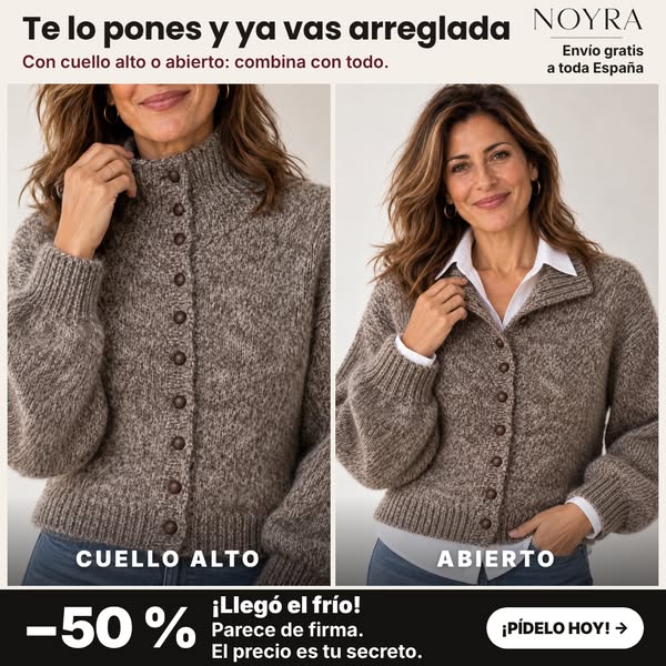 ¡Tu cárdigan de lujo a mitad de precio!
