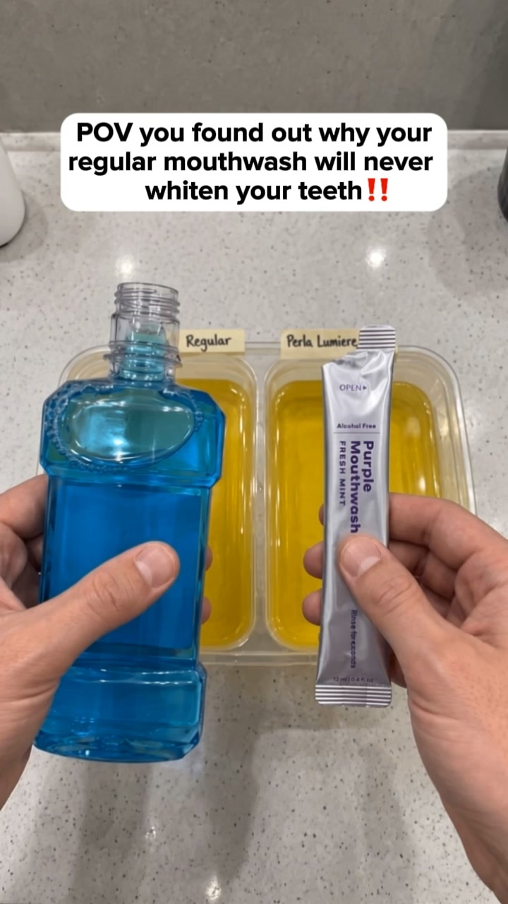 Tap Shop now and see the difference from your very first rinse — brighter in 30 seconds.