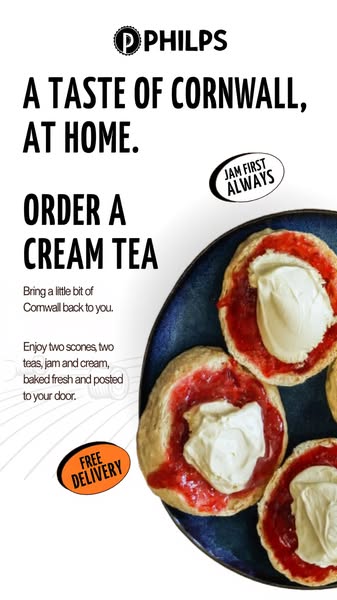Cream Tea Delivered Free to Your Door