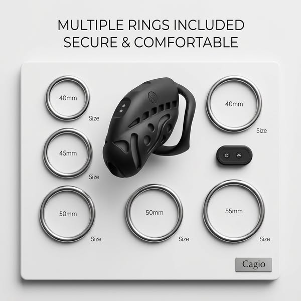 Cagio™ Intelligent Remote Control Chastity Cage