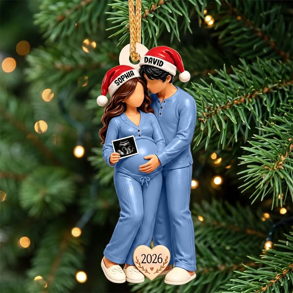 Custom Pregnancy Announcement Ornament