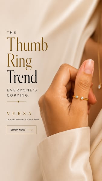 The Diamond Thumb Ring Trend