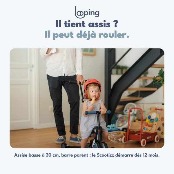 La draisienne qui accompagne ses premiers pas