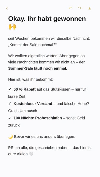 JETZT -50 % auf das CuroSleep Stützkissen 4,7 aus 12.750+ Bewertungen