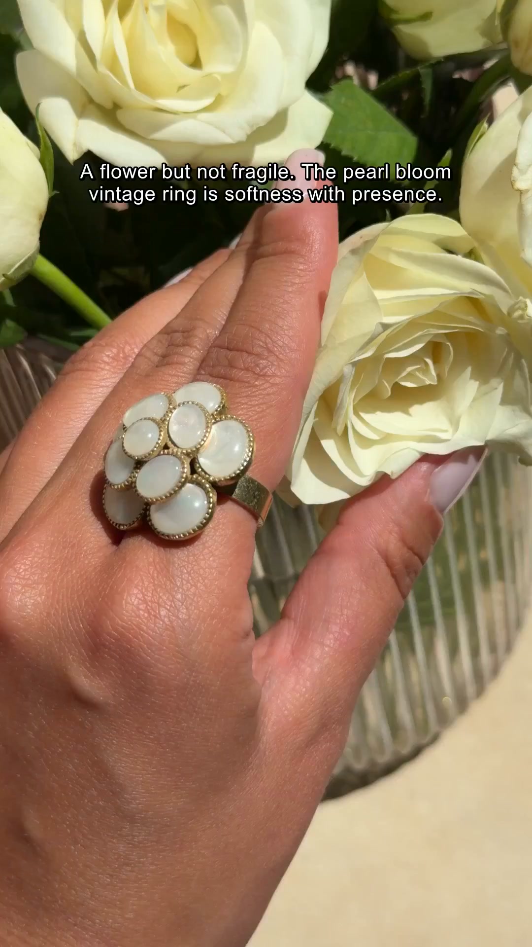 Pearl Bloom Vintage Ring