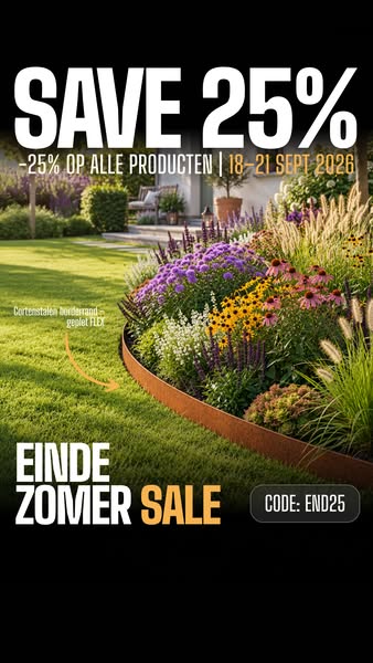 25% korting op alle producten