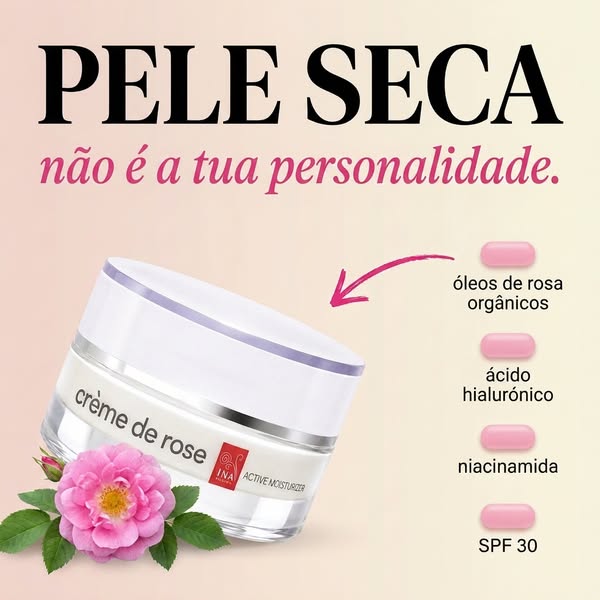 Pele seca não é feitio