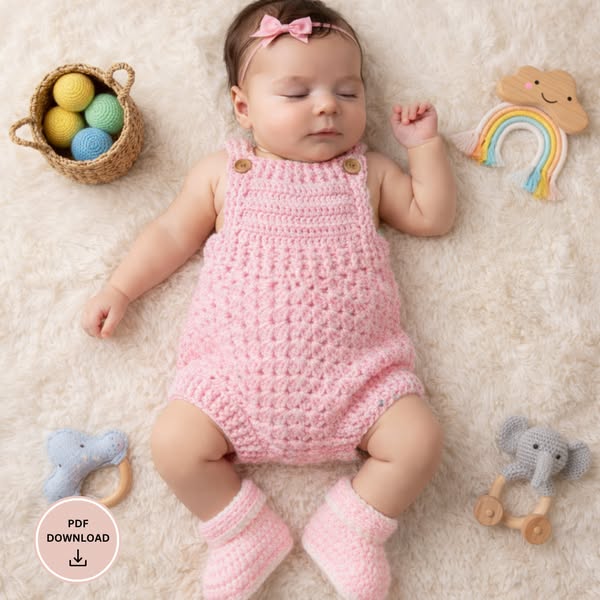 90% Off Crochet Baby Romper Pattern