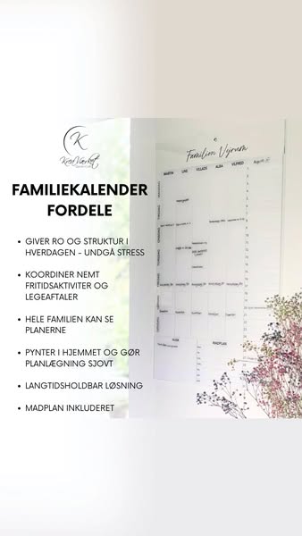 Gør 2026 overskueligt med vores familiekalender!