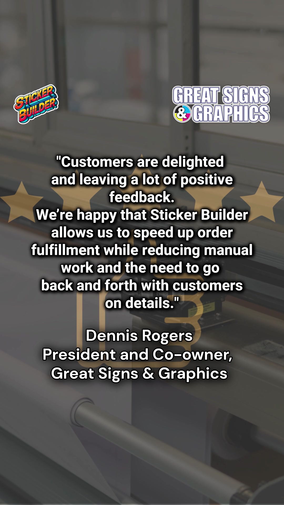 See how Great Signs & Graphics simplified sticker sales